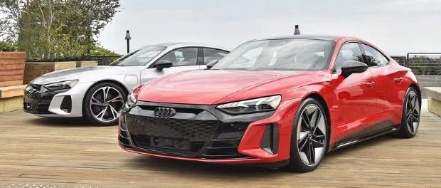 Audi e-tron GT y el Tesla Model S 0