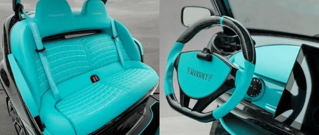 Mansory carrito de golf personalizado interior